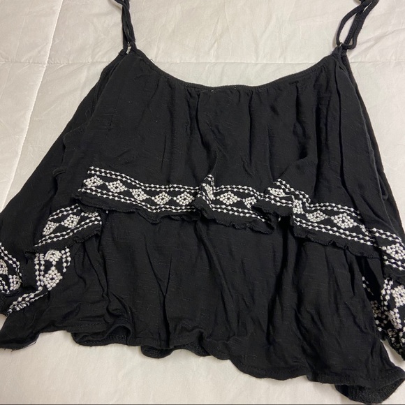 Forever 21 Layered Ruffle Tank with Tie - Picture 5 of 6